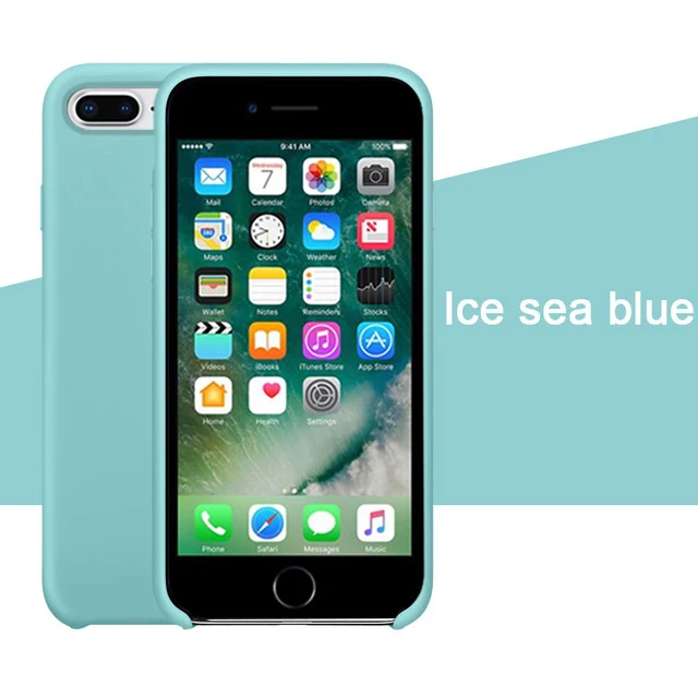 Ise sea blue Роскошный силиконовый чехол для iphone 7 8 6S 6 Plus 11 Pro X XS чехол для MAX XR на Apple iphone 7 8 plus X 10 чехол официальный - Цвет: Ise sea blue
