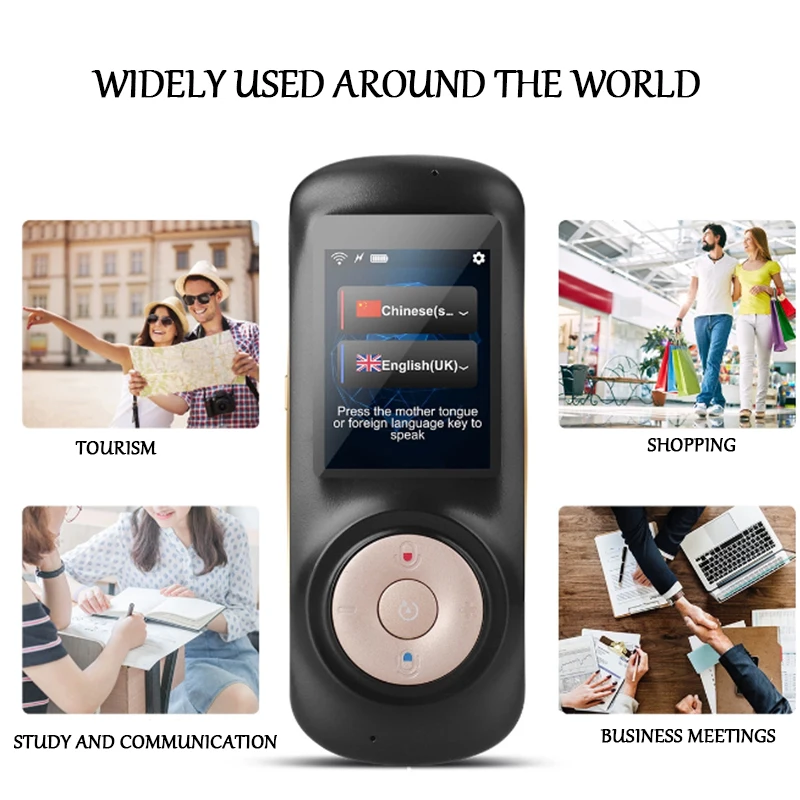 

2.4 Inch Touch Screen Voice Translator Real Time 82 Multi-Language Portable WIFI Instant Voice Speech Business Translator 2021