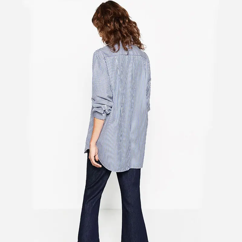 Брендовая Новая женская Повседневная Блузка с цветочной вышивкой Женская