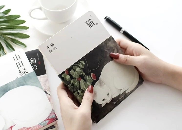 "Цветочный Кот" милый Рисование ноутбука чистая бумага Блокнот Журнал Sketchbook Исследование Дневник канцелярские принадлежности подарок