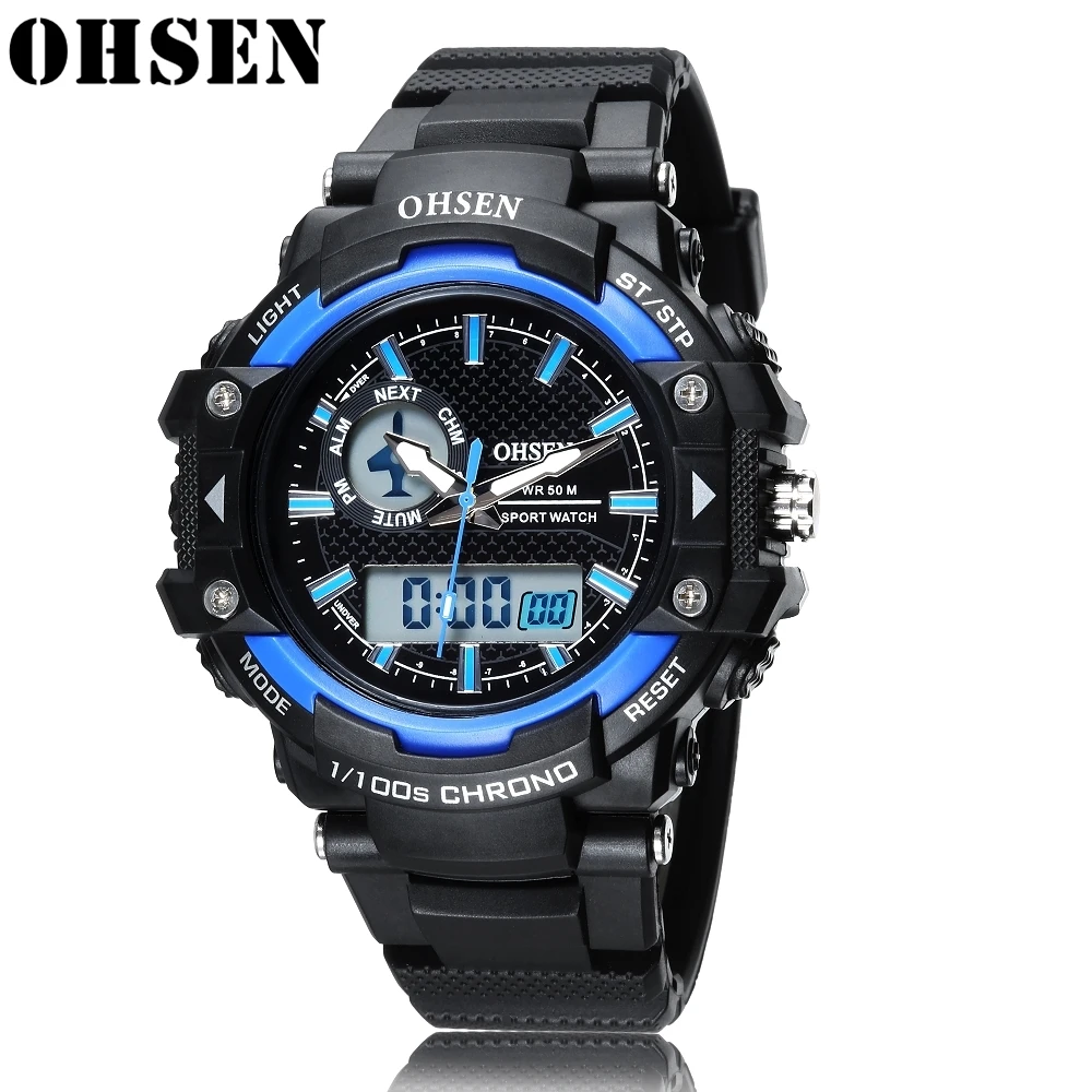 

New Mens Digital Watches OHSEN Top Luxury Brand Fashion Waterproof Quartz Watch for Men Date Sports Clock Male Relogio Masculino