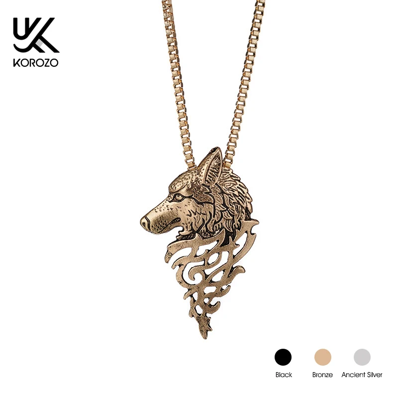 Женские Мужские золотые и серебряные черные металлические волчьи головное