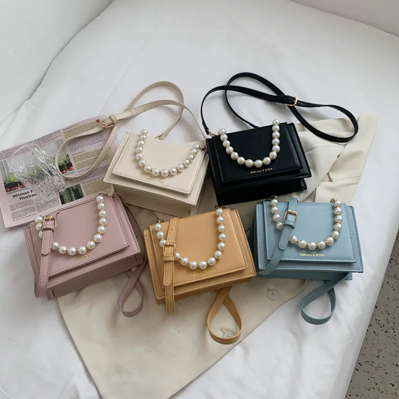 

2021 роскошные дизайнерские женские сумки и кошельки, женские маленькие сумки через плечо, женские сумочки с жемчужной цепочкой