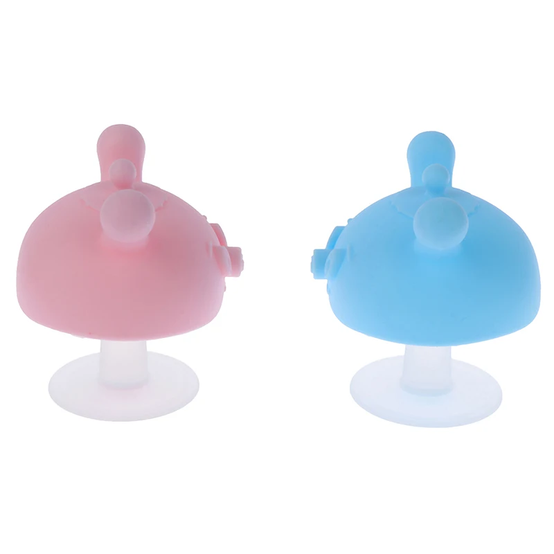 

Силиконовые Прорезыватели для зубов для новорожденных, мультяшная Игрушка-грызунок в виде маленьких грибов, многофункциональные жеватель...