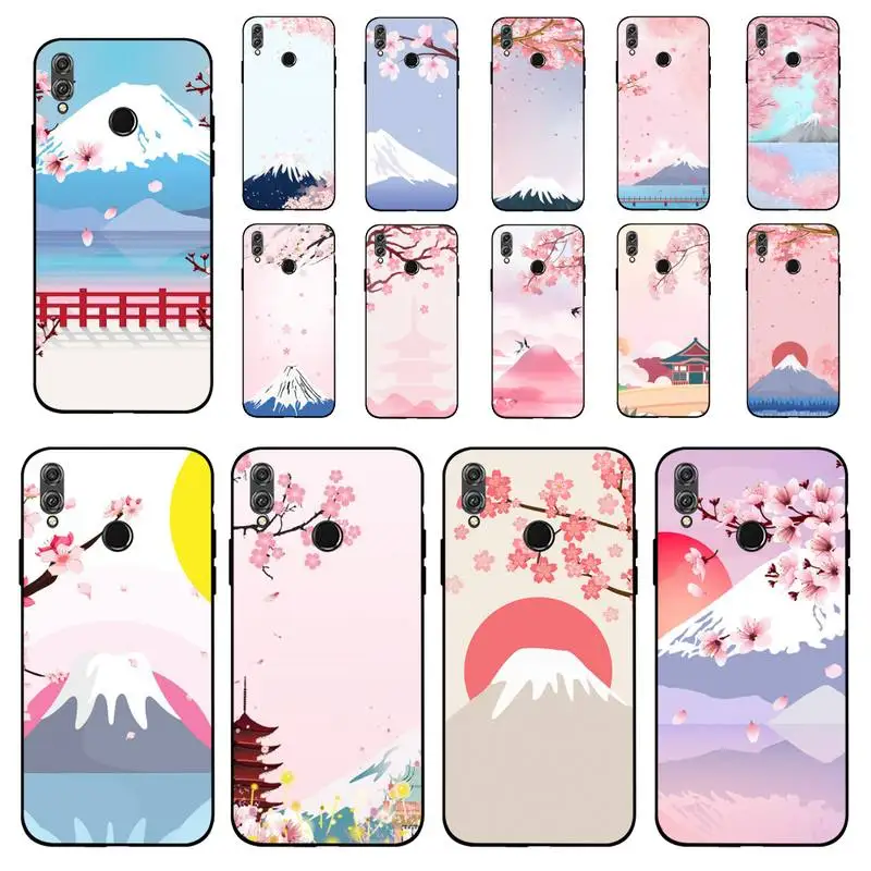 

MaiYaCa Japan Fuji mountain cherry blossom Phone Case for Huawei Honor 10 i 8X C 5A 20 9 10 30 lite pro Voew 10 20 V30
