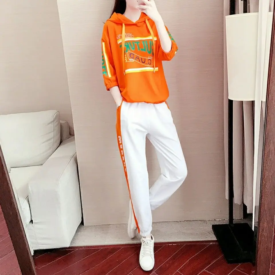 

new Autumn women's woolen clothes 2021 new Korean version loose western youth look sports and leisure two-piece early autumn