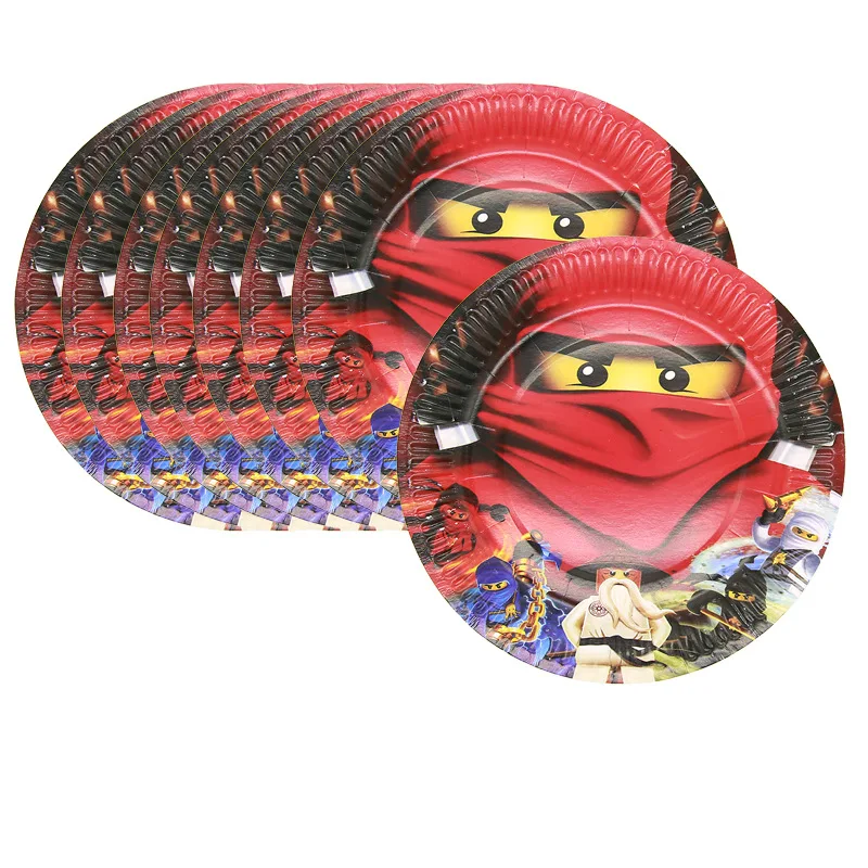 Тема ниндзя детские одноразовые столовые приборы для дня рождения вечерние