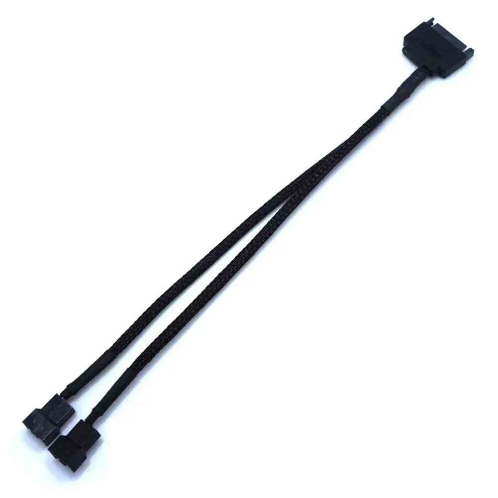 

SATA 15Pin to Two Way 3/4Pin Cooling Fan Power Adapter Extension Cable Cord Fans 3 Pin 4 Pin Cable