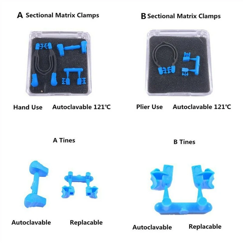 Стоматологическая матрица секционные Контурные матрицы зажимы клиновидные