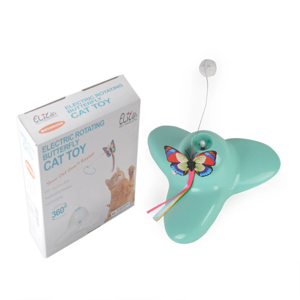 

Electronic Pet Cat Toy Smart Automatic Colorful Butterfly Flutter Animal Shape Plastic Kitten Puppy Interactive Playing Toys