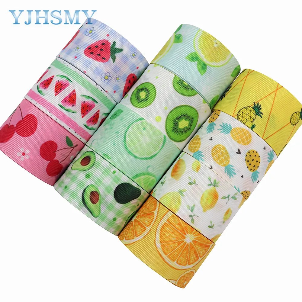 5 yards Fruit Watermelon Cherry Avocado Printing Heat Transfer Ribbon Thread Rib Mobile Phone Strap |