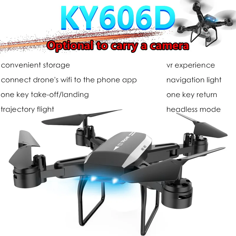 

KY606D Quadcopter Drone 4K Rc Helicopter Drones with Camera HD Long Flying Time RC GPS Drone wifi FPV Foldable Toy