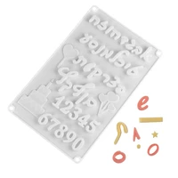 hebrew letters arabic numbers diy silicone chocolate mold for baking cake decorating tools bakeware moulds 28 518 20 3cm