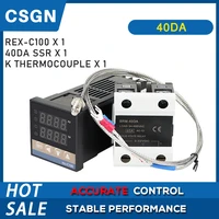 rex c100 pid temperature controller 220v thermostat ssr output25da 40da 60da relay ssrk thermocouple probe