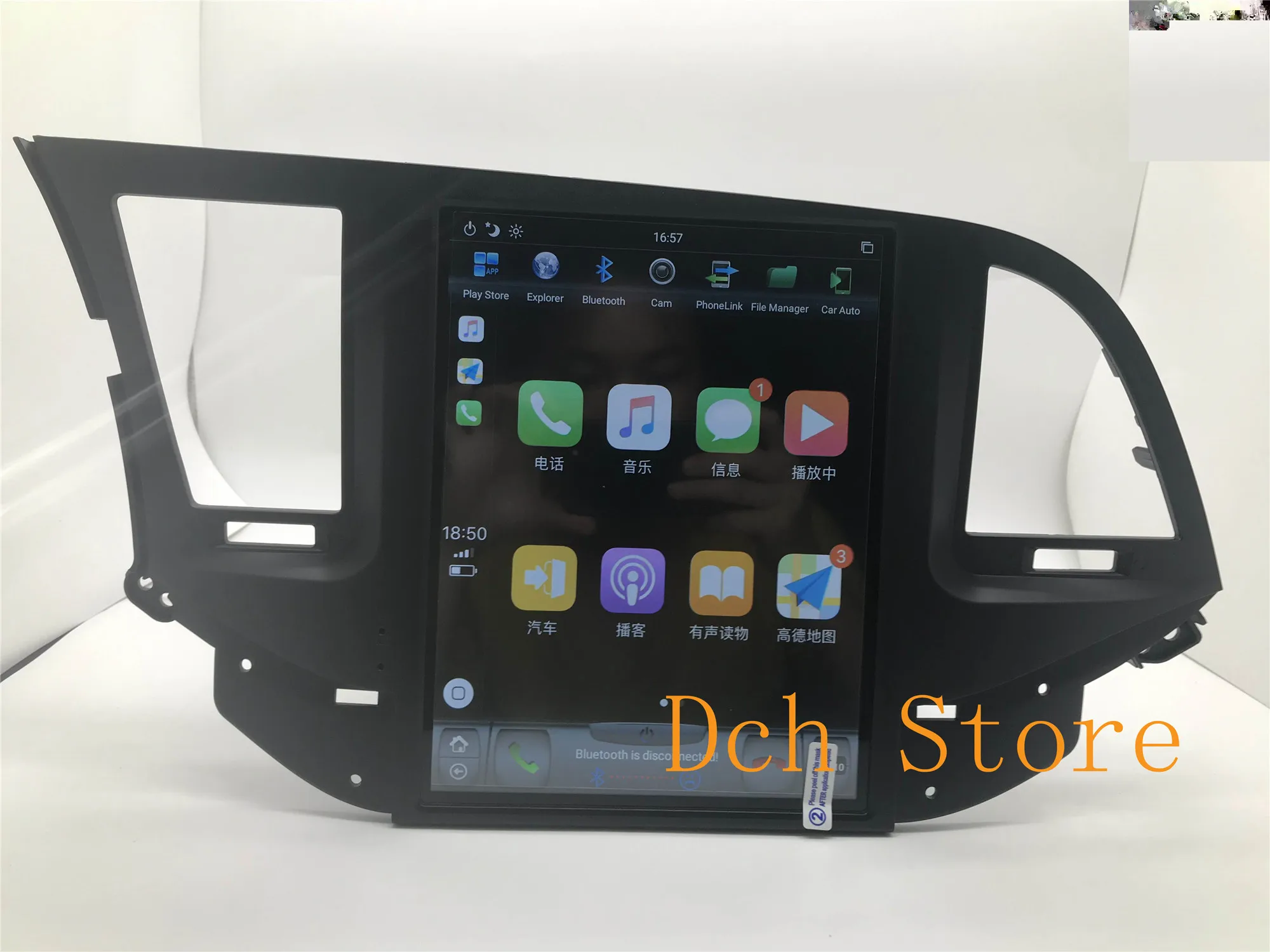 Автомобильный DVD плеер Tesla Style 10 4 дюйма Android 9 0 GPS навигация для Hyundai ELANTRA 2016 2017 2018 PX6