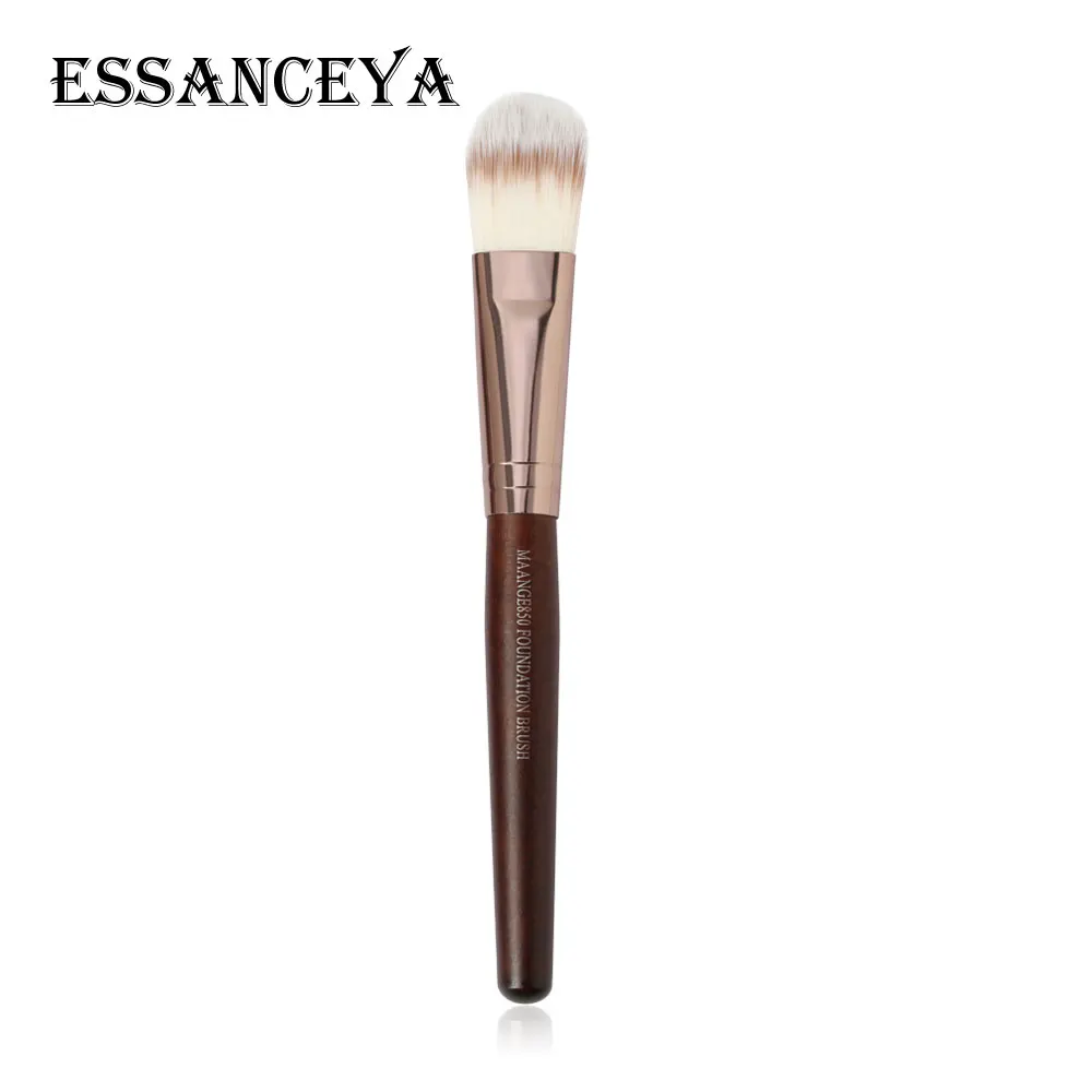 850-brown ESSANCEYA, нейлоновая Кисть для макияжа с наклонной головкой, контур для лица и щек, косметическая пудра, основа для нанесения румян, Угловая Кисть для макияжа, набор кистей для макияжа - Handle Color: 850-brown