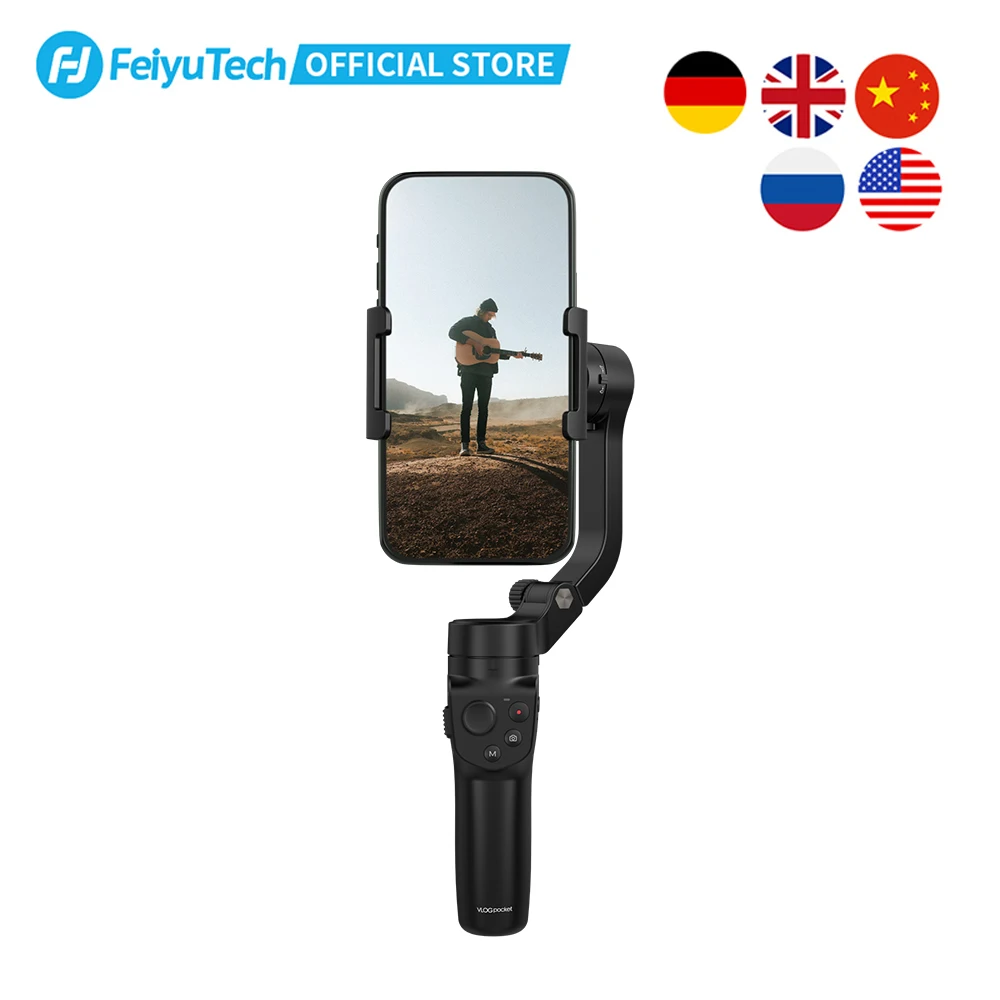 Ручной Стабилизатор FeiyuTech Vlog Pocket 2 стабилизатор для смартфонов iPhone 12 11 XS Samsung S20 FE