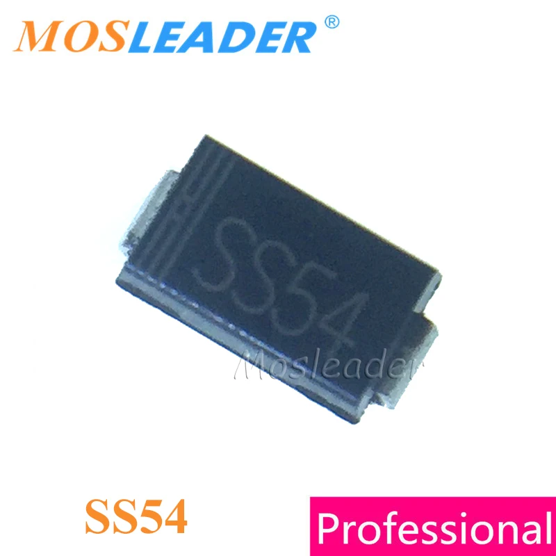 Mosleader SS54 SMB 1000 шт DO214AA 5A 40V Schottky ВЫПРЯМИТЕЛЬ SR540 SB540 Сделано в Китае высокое