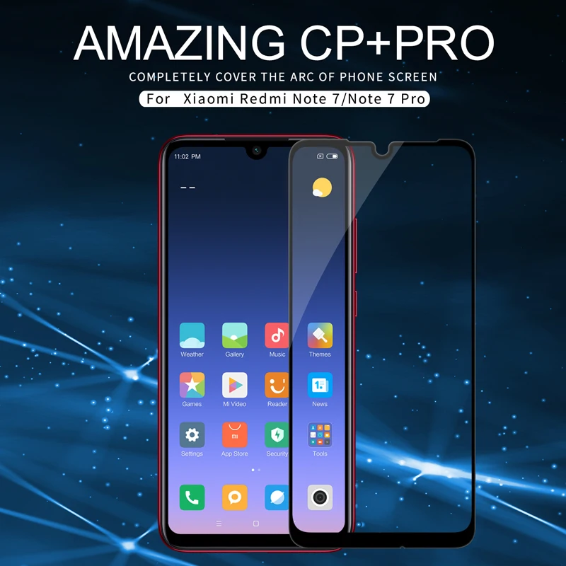 Закаленное стекло для Xiaomi Redmi Note 7, пленка Nillkin CP+ Pro, полное покрытие, Защита экрана для Redmi Note 7 S/Note 7 Pro, стекло