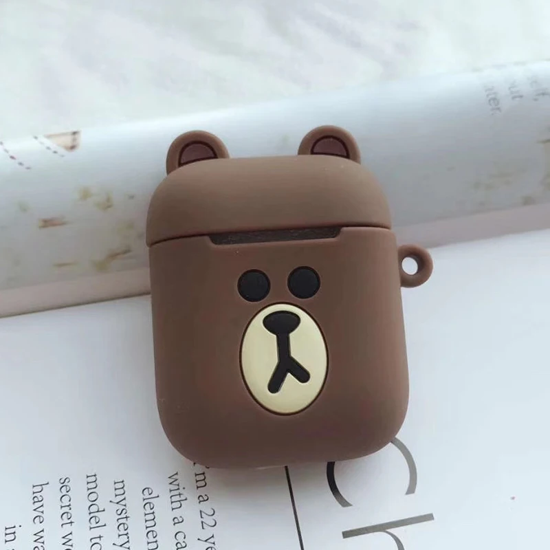 For AirPods case 7 Мультяшные беспроводные bluetooth наушники чехол для Apple AirPods силиконовый чехол для наушников на Airpods 2 чехол защитный чехол Роскошный - Цвет: For AirPods case 7