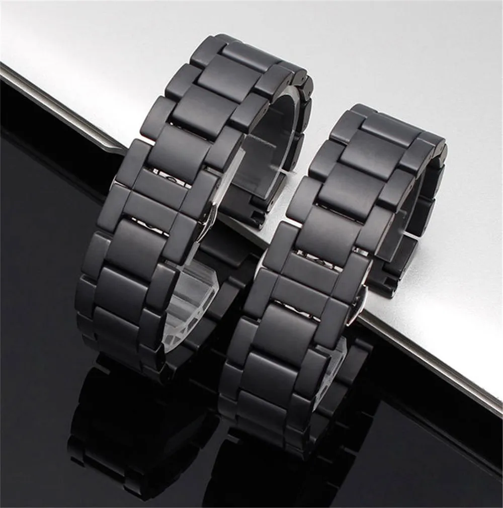 18/20/22mm Matte Ceramic Strap for Samsung Galaxy Watch 4 Classic 42/46mm Active 2 Gear S3 Bracelet Band for Huawei GT 2/2e/Pro