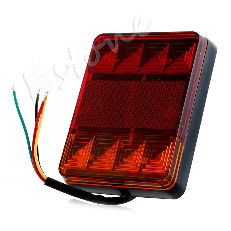 1 пара светодиодный Водонепроницаемый грузовик с прицепом караван стоп-сигнал