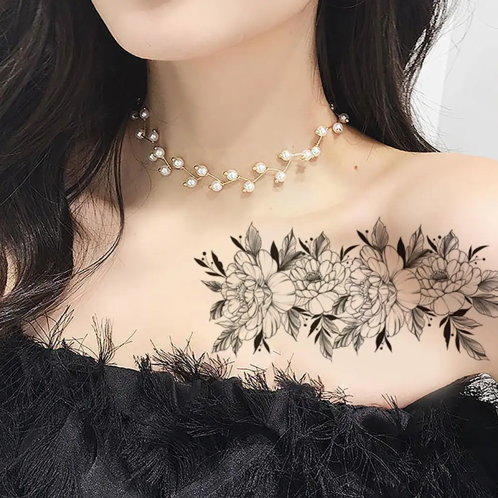 

Тату-наклейки черные цветные, водостойкие, F4T5