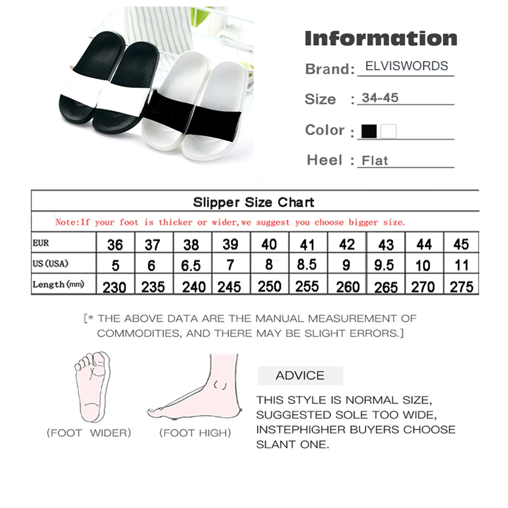 

ELVISWORDS Akatsuki Pattern Comfortable Women Sandals House Summer Light Casual House Flats for Ladies Non-slip Girls Slides
