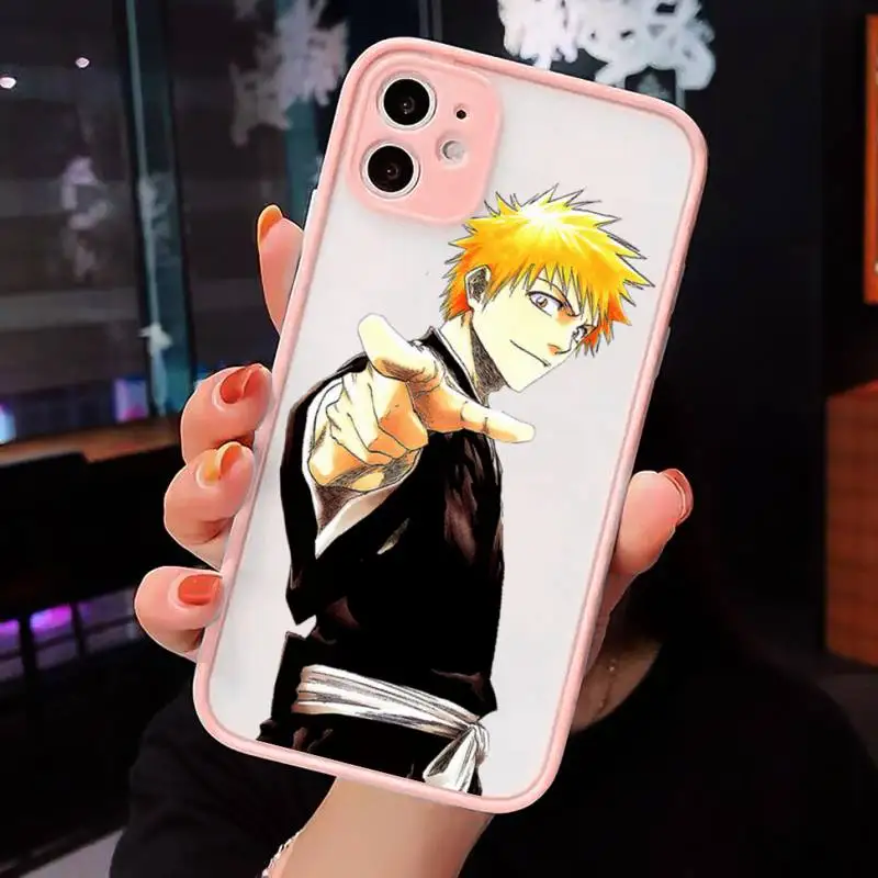 

Bleach Japanese Anime luxury Phone Cases funda matte transparent For iphone 7 8 11 12 plus mini x xs xr pro max cover