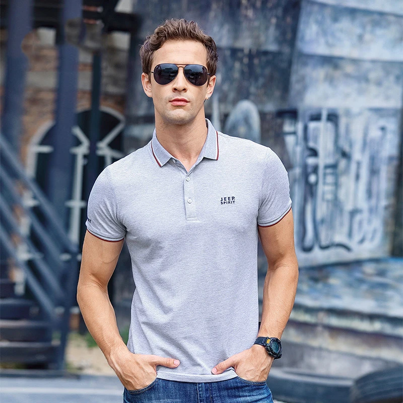 

Summer Polo Shirt Men Short-sleeved Camisa Polo Casual Loose Solid Breathable Polo Shirt Men Polos Para Hombre Plus Size M-3XL