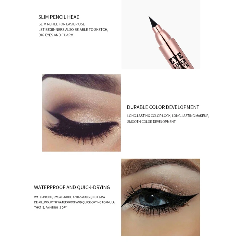 Жидкая подводка для глаз макияжа стойкая водостойкая быстросохнущая