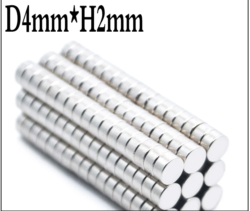 500 шт 4x2 N35 4 мм* 2 мм meodymium магнит мини диск диаметр 4 мм x 2 мм сильный Мощный круглый 4*2