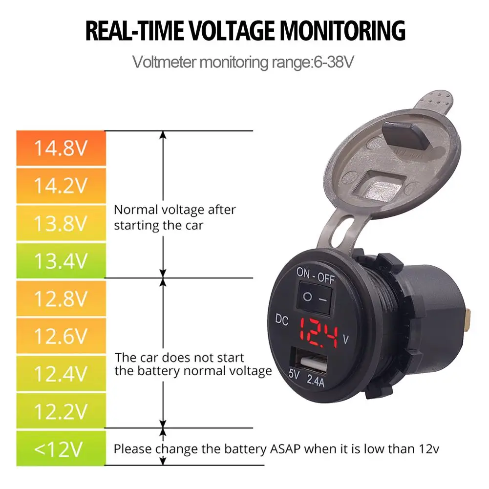 12 В двойной USB порт автомобильное зарядное устройство прикуриватель розетка