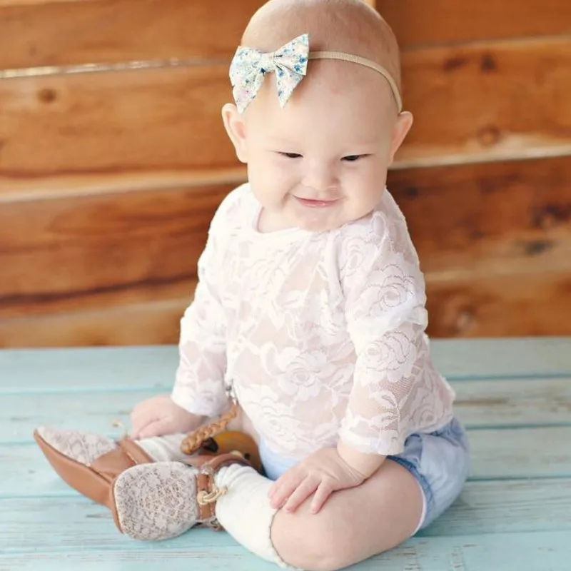 Боди для новорожденных девочек Кружевная летняя одежда принцессы маленьких
