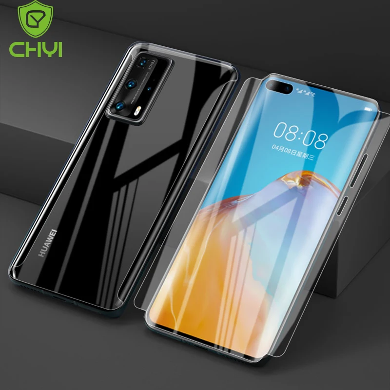 Защитная пленка CHYI для HUAWEI P40 Pro Mate 40 + Гидрогелевая с инструментами не стекло |