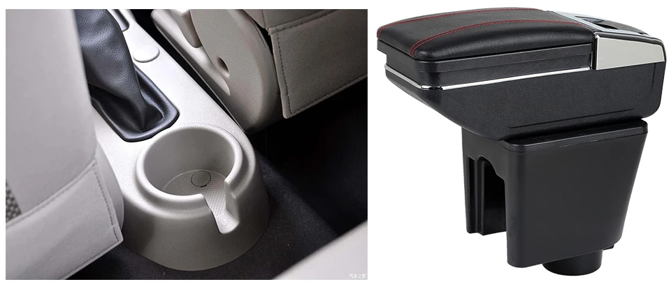 Подлокотник для Chevrolet Aveo/Lova T200/T250 2002-2011 двойной слой вращающийся большое пространство центральный магазин содержимое коробка с подстаканником