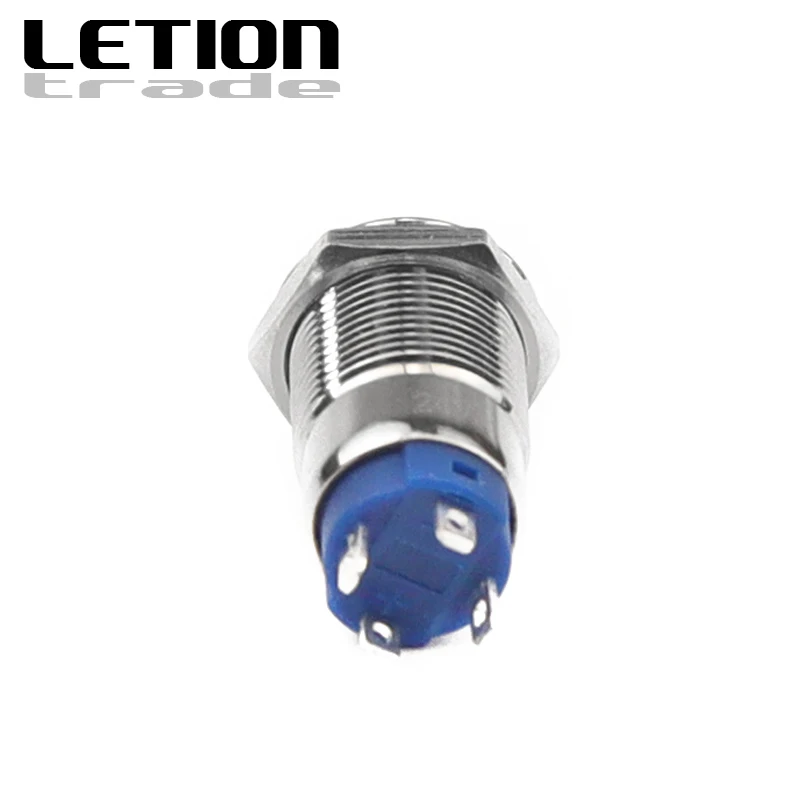 12 мм коробка 50 шт в наборе выключатель без фиксации 12V 24V 110V 220V светодиодный