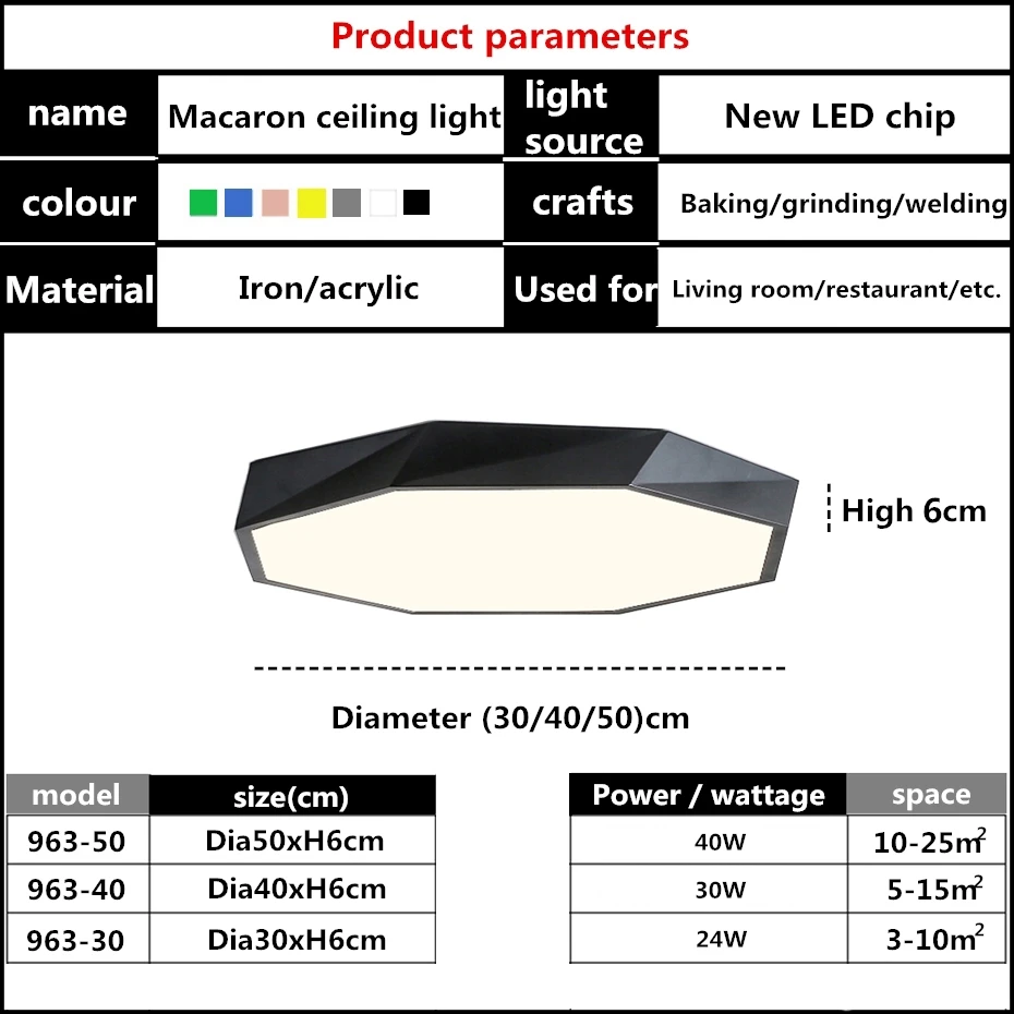 

Modern Creative Geometry LED Ceiling Lights For Living Room Aisle Bedroom Kitchen Ultra-Thin 6CM Ceiling Lamp Hall Luminaria APP