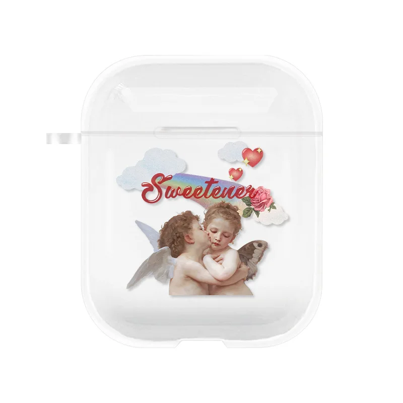 

Новинка мягкий прозрачный чехол из ТПУ для Airpods1 2-й роскошный защитный чехол для наушников чехол для Apple Airpods чехол 1 и 2 противоударный чехол