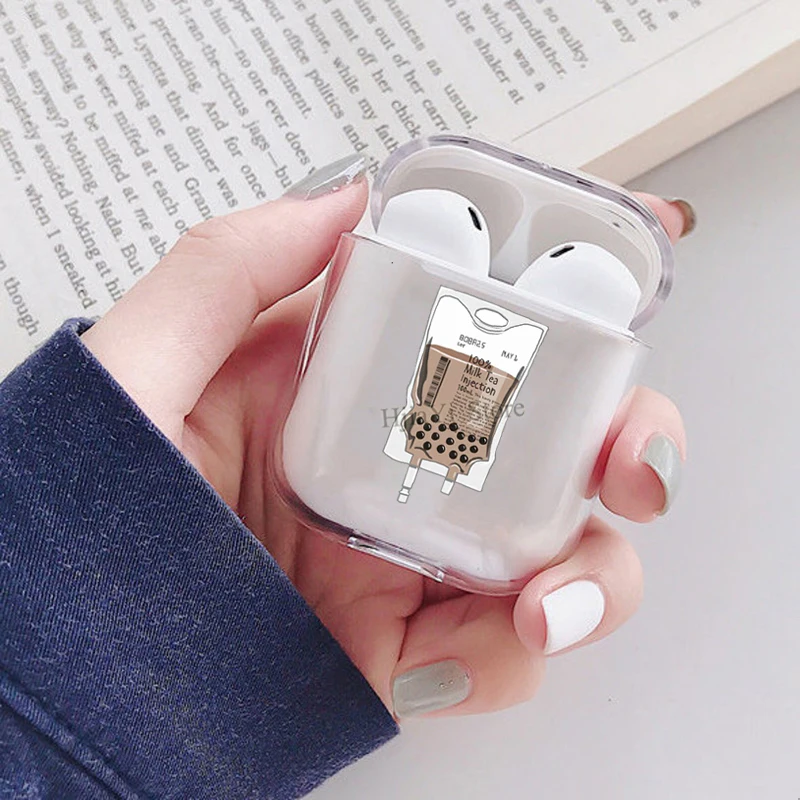 

Защитный чехол для Apple Airpods 1/2, с изображением чая с молоком IV