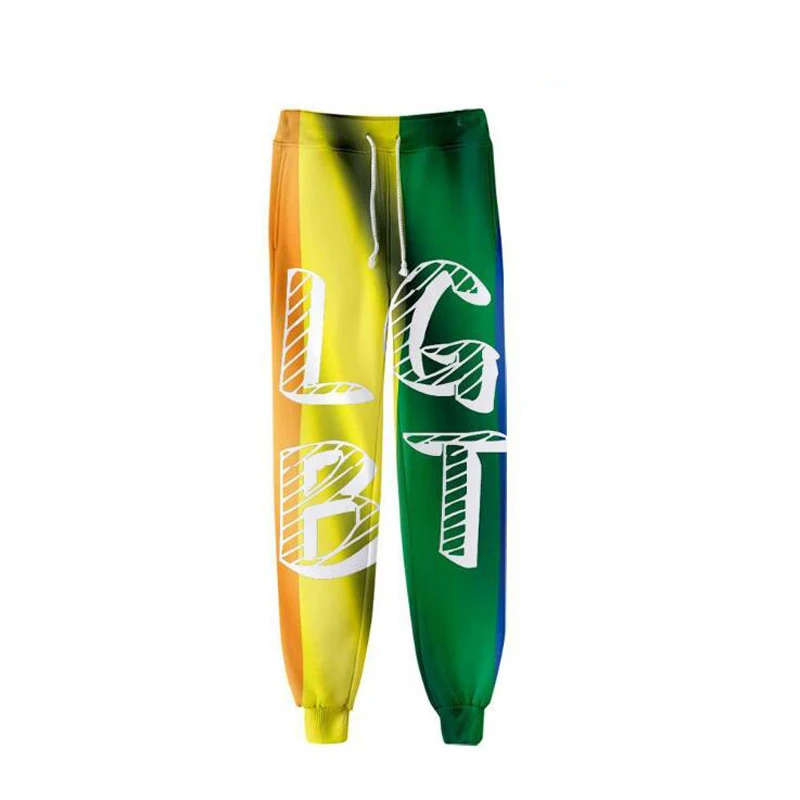 

LGBT Pride Month 3D Joggers Pants Men/Women Funny Pants Love Wins Rainbow Flag Lesbians Gays Casual Trousers Hip Hop Sweatpants