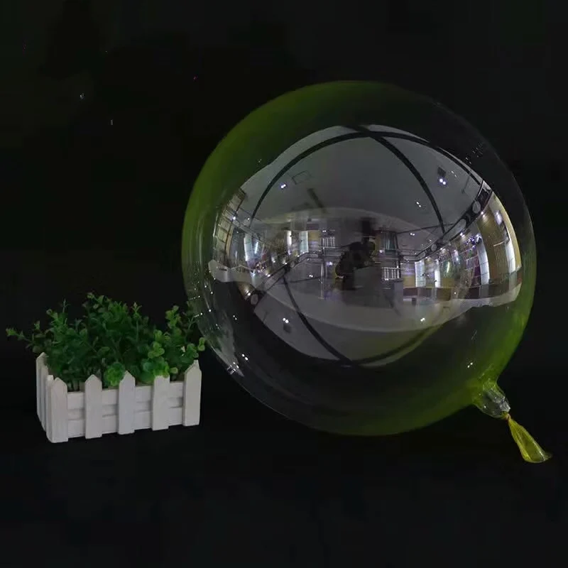 

10pcs 24inch double color Luminous Transparent Bobo Bubble Ballons Christmas Wedding Birthday Party Decorations Helium Balloons