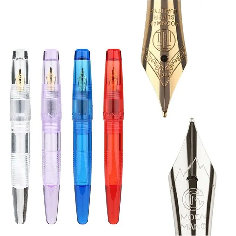 Moonman C2 прозрачный пластик Пипетка для наполнения перьевая ручка F Перо чернил