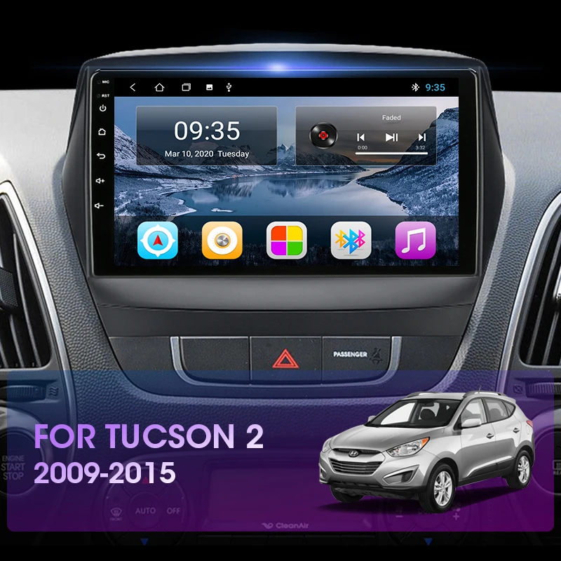 JMCQ для Hyundai Tucson 2 LM IX35 2011 2014 Автомагнитола Android 9 0 проигрыватель мультимедийные