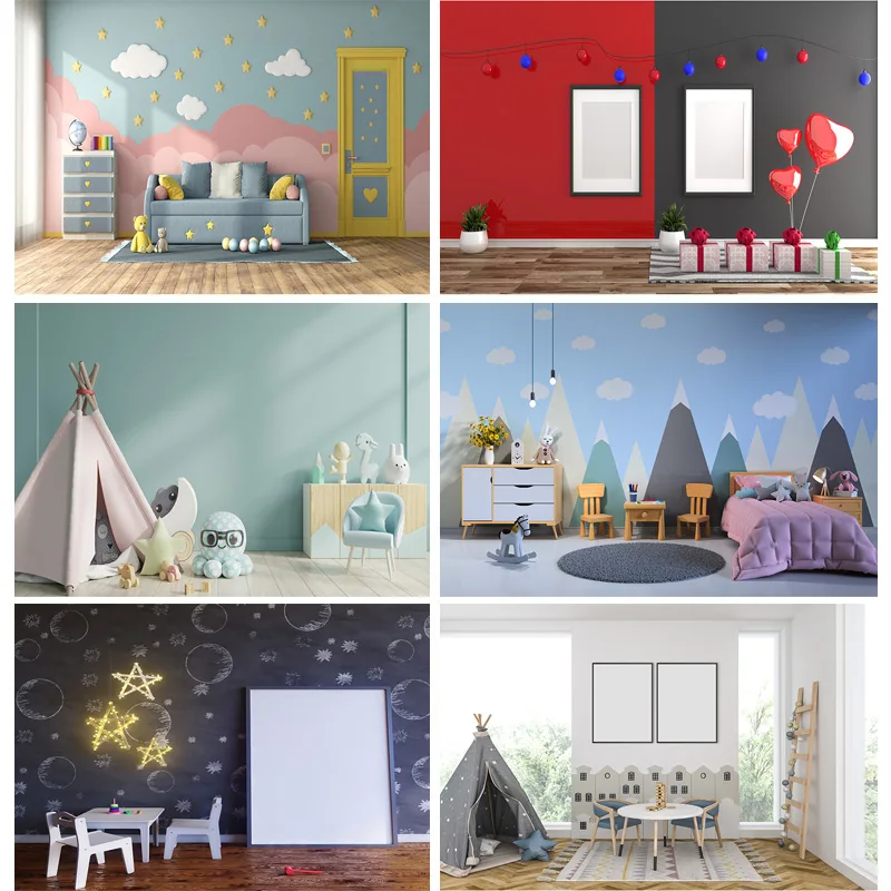 

SHUOZHIKE Kids Portrait Photography Backdrops Baby Shower Newborn Birthday Photo Backgrounds Room Party Decor 210318ETF-02
