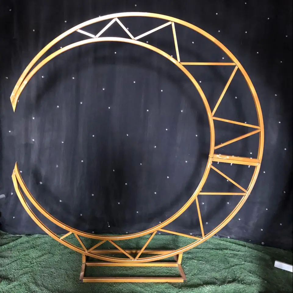 Луна корабль металлический Железный Арка Декор Свадьба стенд свадьба сцена фон