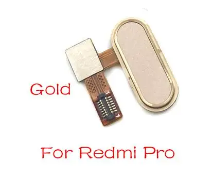 Для Xiaomi Redmi 6A 6 Pro/Redmi 4 Домашний считыватель пальцев Сканер отпечатков пальцев Главная кнопка гибкий кабель - Цвет: Redmi Pro Gold