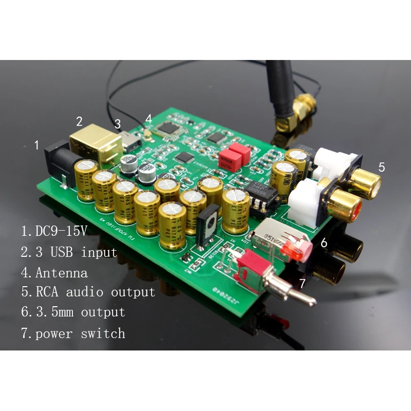 Беспроводной приемник LUSYA LDAC Csr8675 Bluetooth 5 0 ES9028/AK4493 DAC декодер плата APTX HD поддержка 24