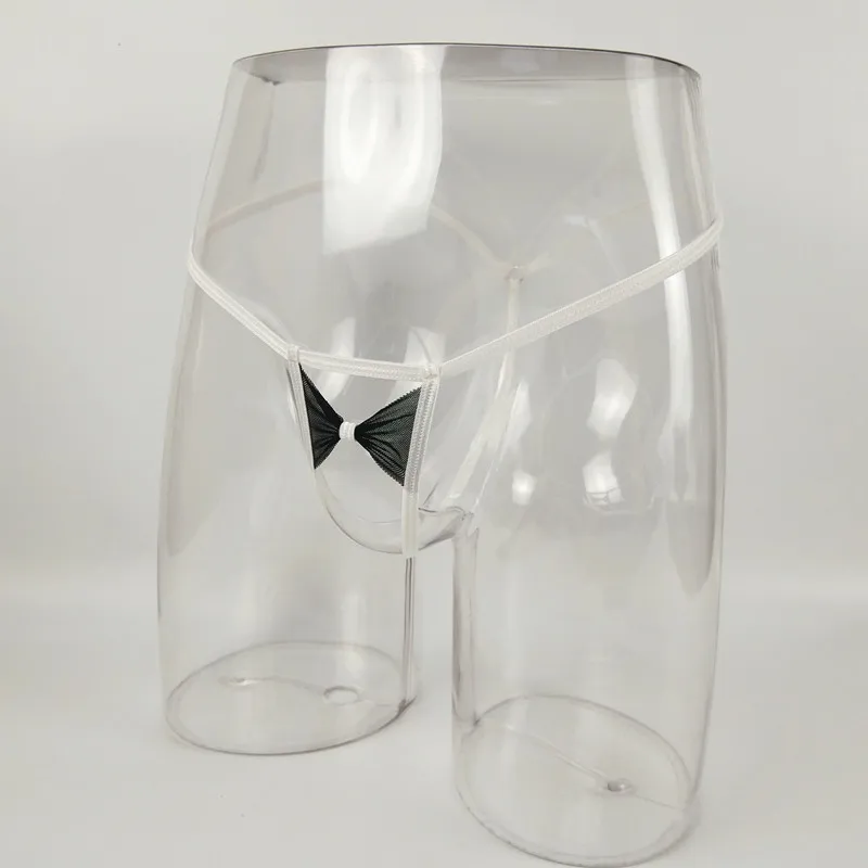 Мужские Экзотические трусы стринги с открытой промежностью и бабочкой танга