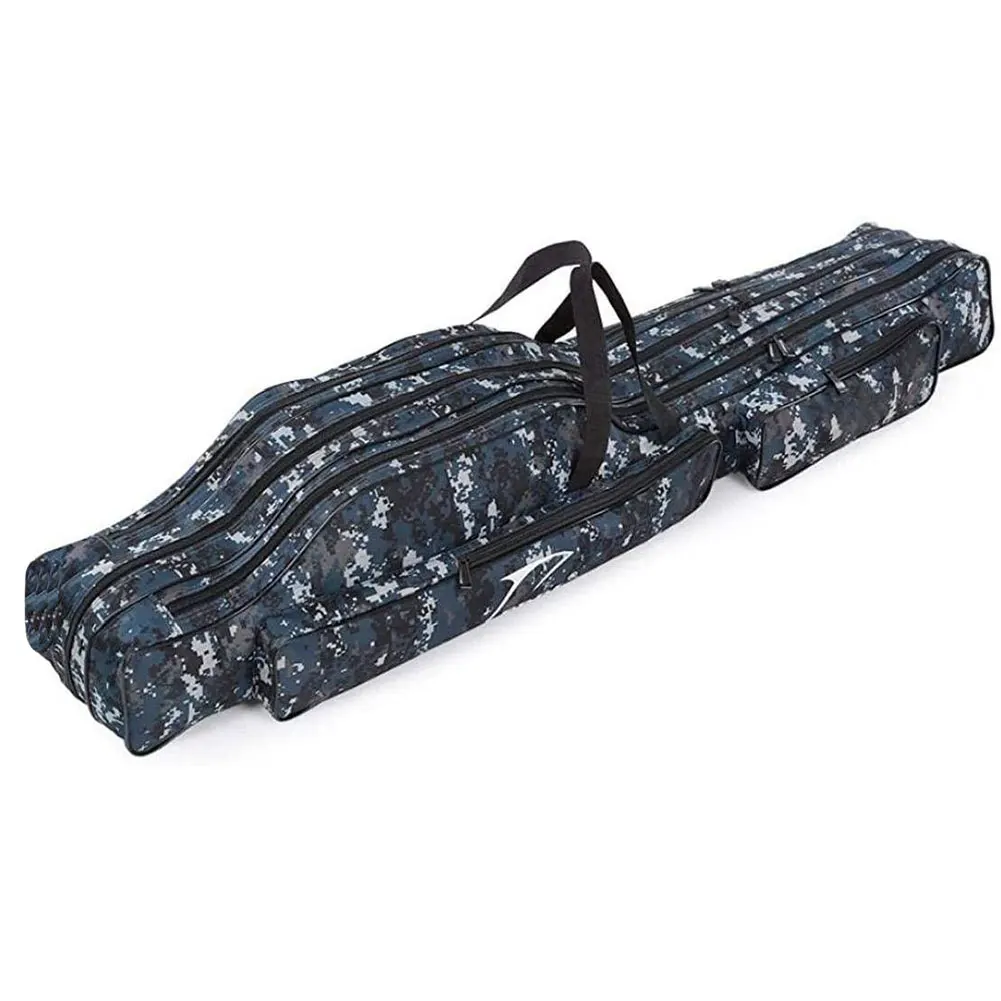 

Fishing Bag Portable Foldable Fishing Gear Tackle Carrier 3 Layer Travel Rod Tools Storage Bag Rod Tools Storage Bag Case